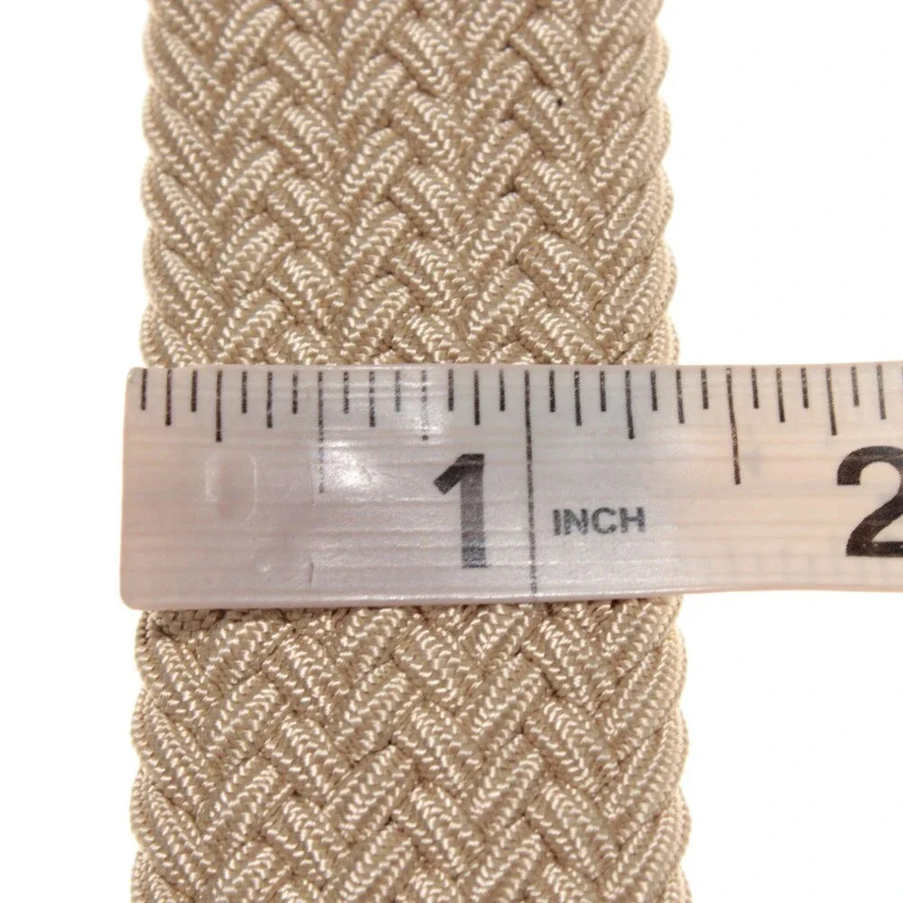 Magnanni NWT Braided / Woven Belt Size L (US 40-42) in Beige Made in Spain